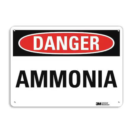 Lyle U3-1102-Na_14X10 Danger Sign, 10 In H, 14 In W, Vertical Rectangle,