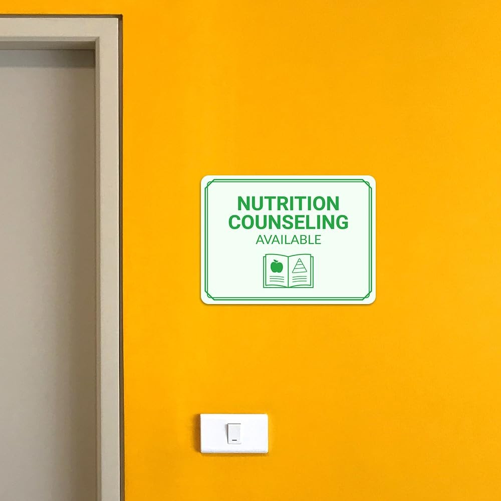 Classic Framed Plus Nutrition Counseling Available Door or Wall Sign