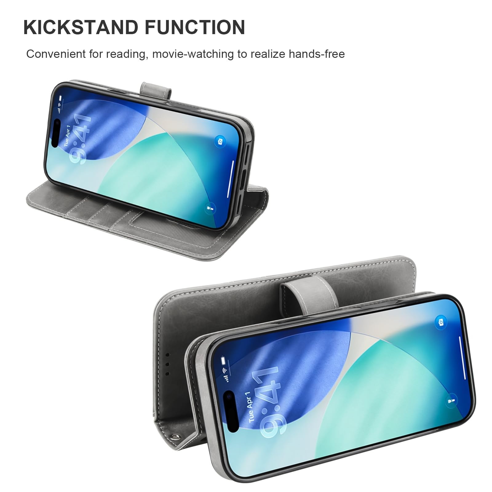 Bocasal Detachable Wallet Case for iPhone 17 Pro Max RFID Blocking Card Slots…