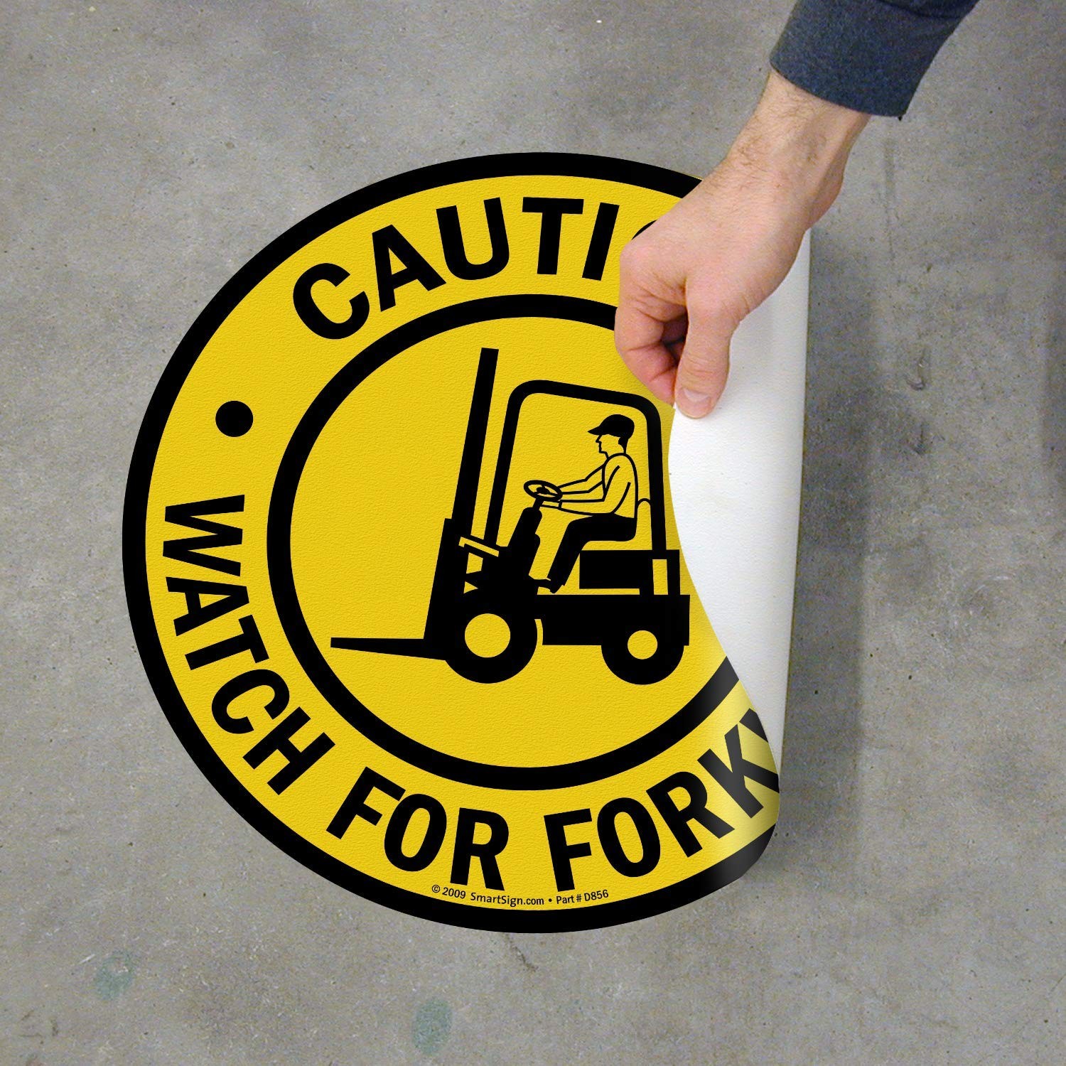 – SF-0098-FO-17 “Caution – Watch For Forklifts” Anti Slip Adhesive Floor Sign…