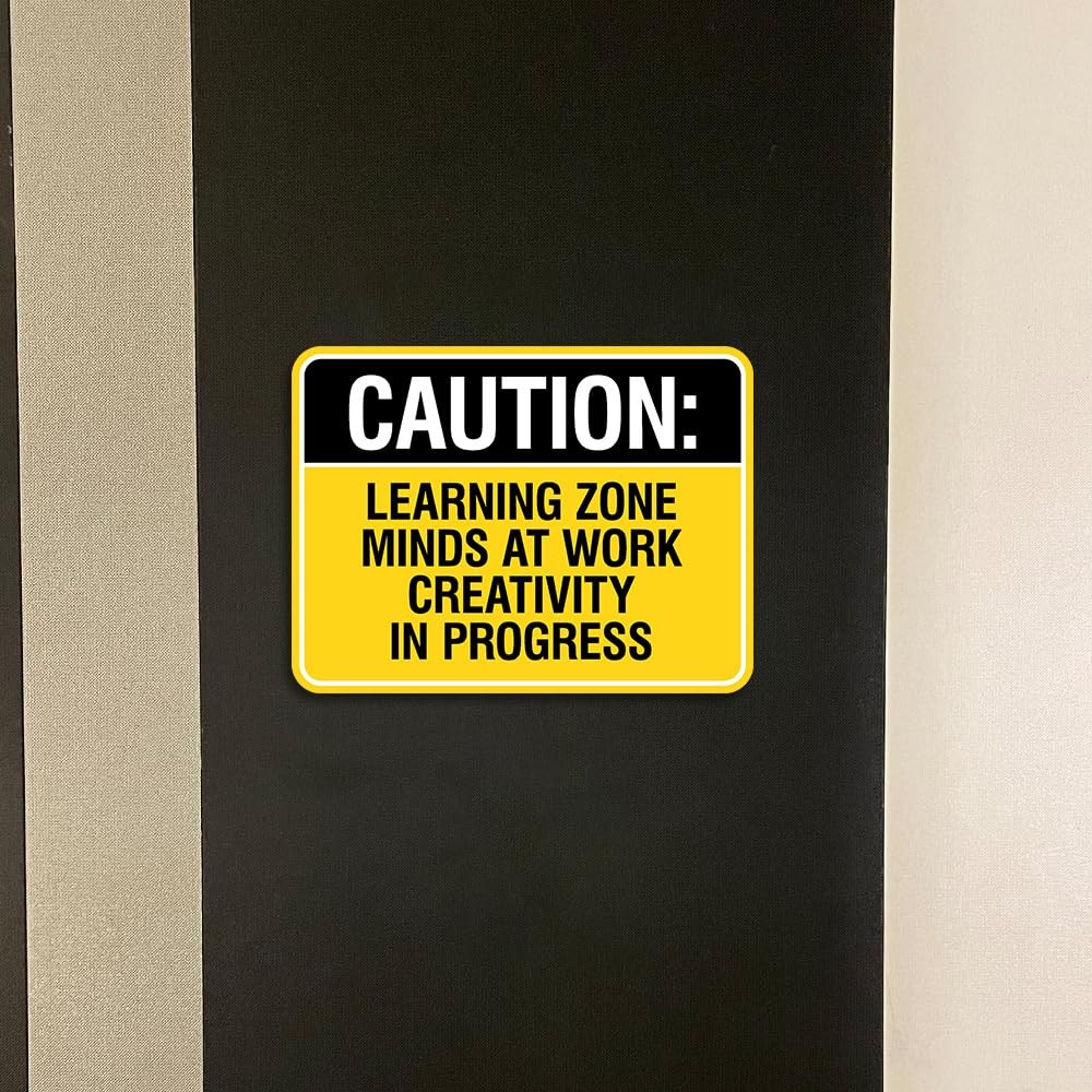 Classic Framed Plus Caution: Learning Zone Minds At Work, Creativity In……