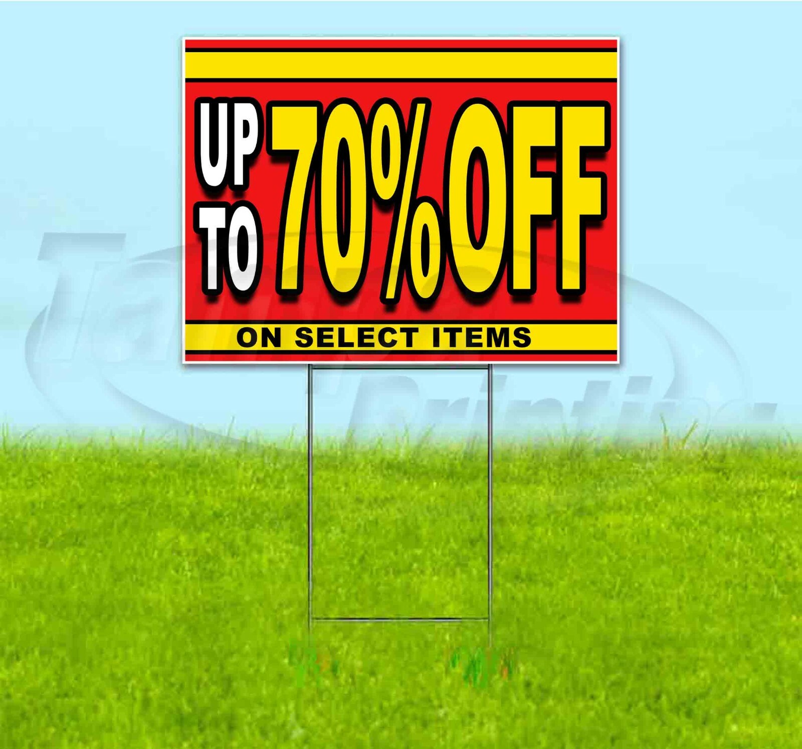 UP TO 70% OFF ON SELECT ITEMS 18×24 Yard Sign WITH STAKE Corrugated Bandit SALE