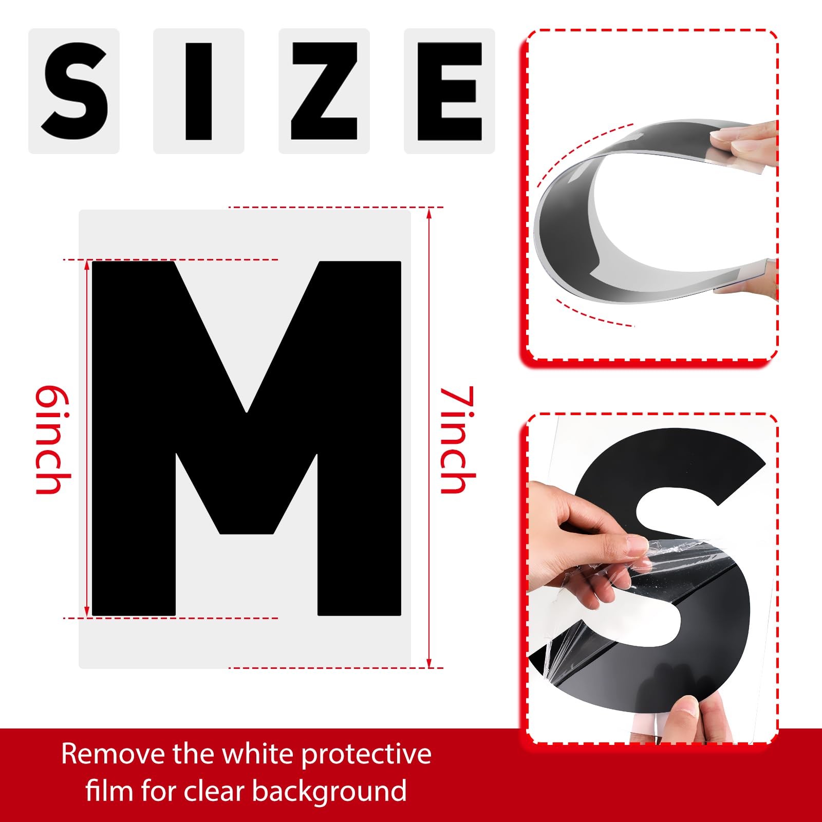 300 Pcs Changeable Marquee Letters & Numbers for Outdoor Sign Board 6” 7