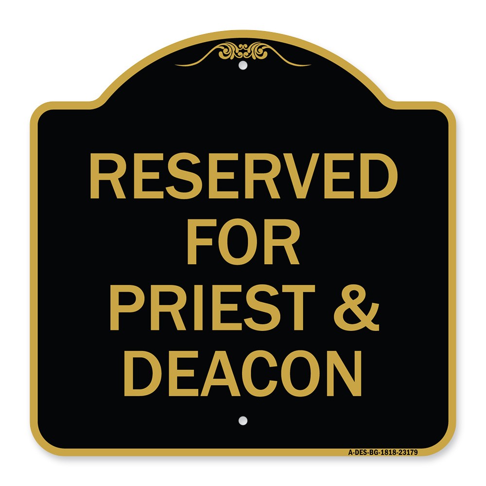 Designer Series – Reserved for Priest & Deacon Heavy Gauge Aluminum