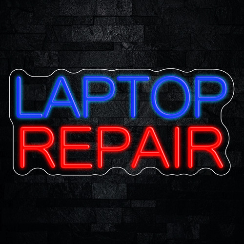 Laptop Repair LED Neon Sign 21″L x 10″H #32439