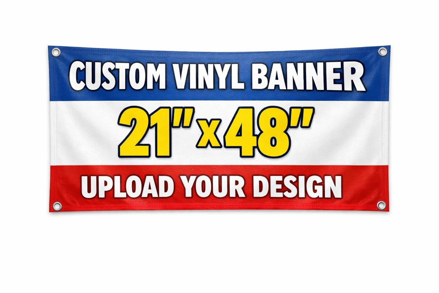 Custom Banner 21×48 Personalized Vinyl Banner Business Party Sign Made in USA