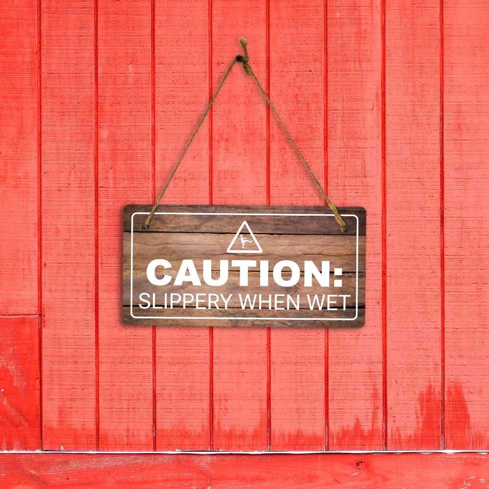 Directional & People Guidance | Rustic Oak Wood 5 x 10″ Hanging Signs