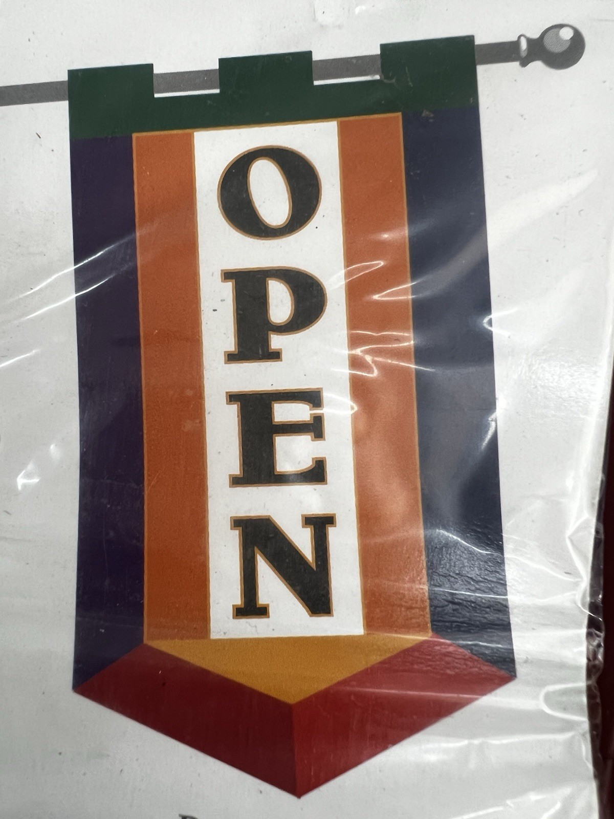 NEW OPEN FLAG MULTI-COLR FLYS W/LITE WIND #9765 DURABLE OXFORD NYLON 28” By 48”I