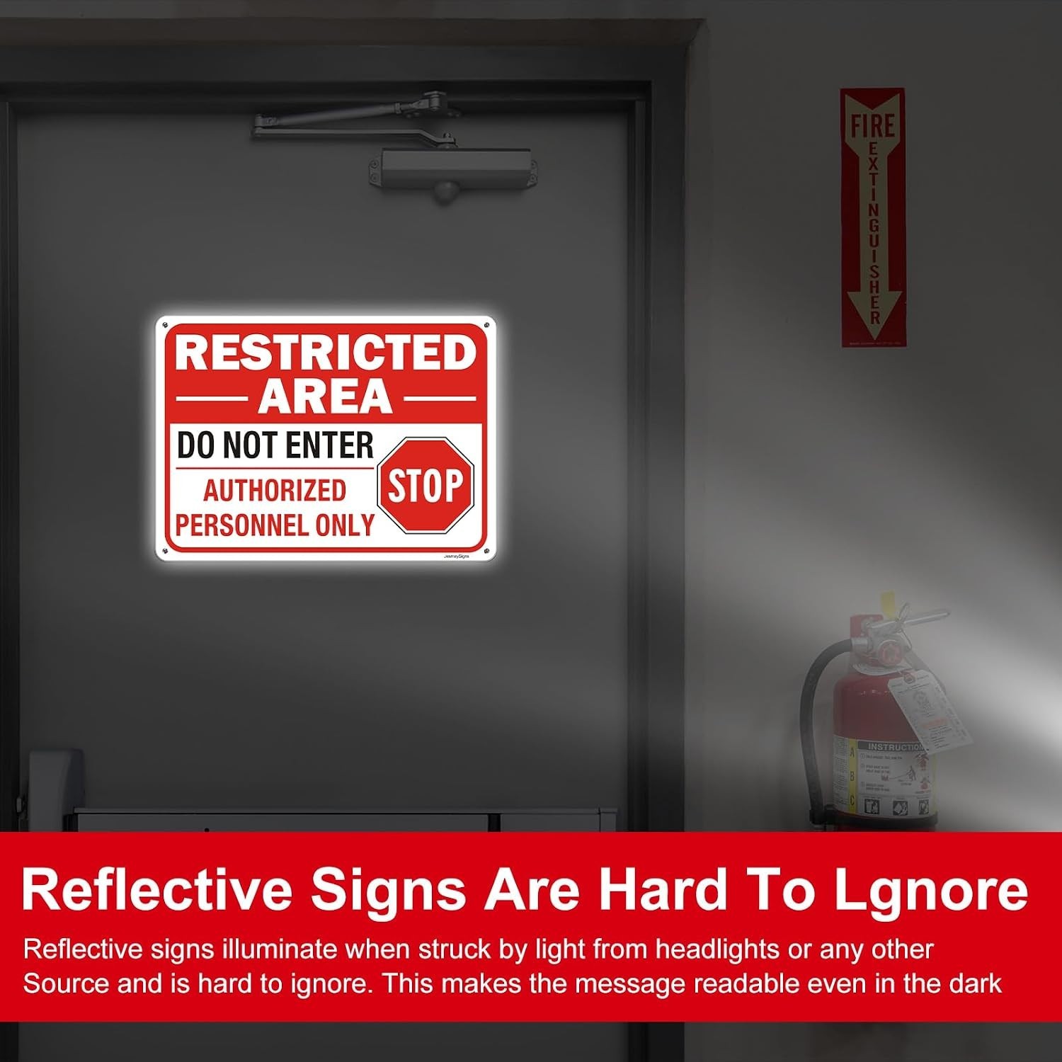 6 Pack Restricted Area Signs, Do Not Enter Sign, 10″x7″ Authorized Personnel …