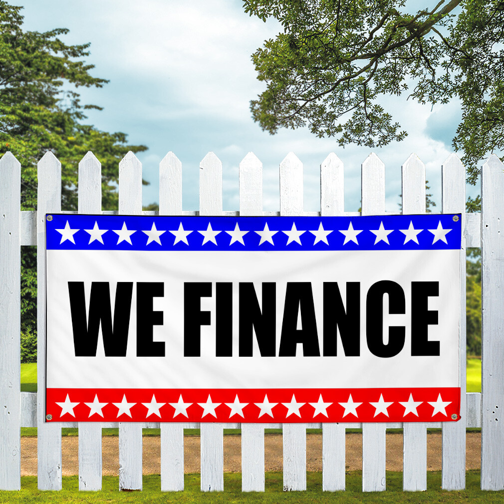 Vinyl Banner Multiple Sizes We Finance Business A Business Financing Outdoor