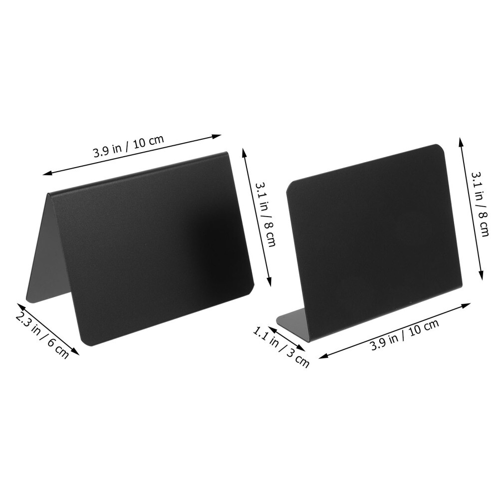 10PCS Blank Writable Reusable Desk Name Plate Table Numbers for Display Friends