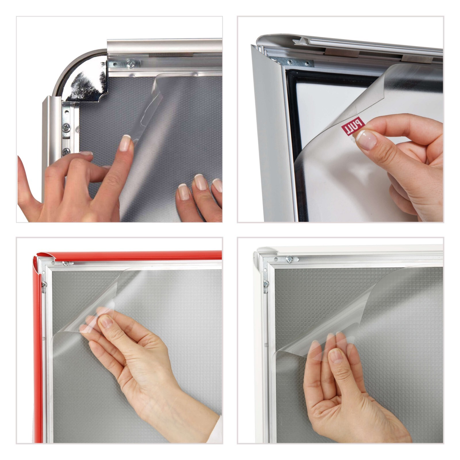 Anti-Reflex PET Cover 11×17″ Clear Lens for Business Slide-In Snap Poster Frames