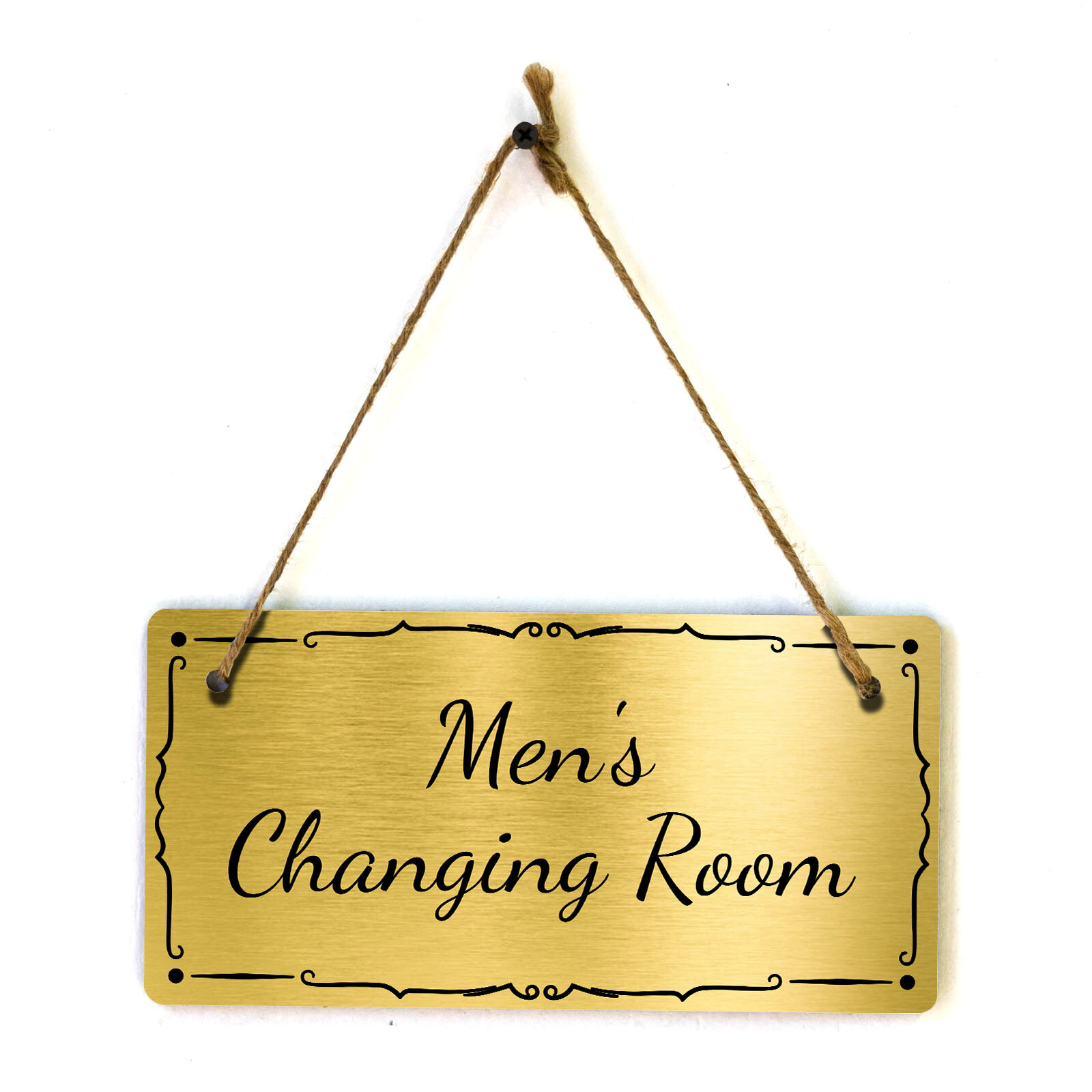 Men’s Changing Room 5×10 Hanging Plus Wall or Door Sign | Home & Office Décor