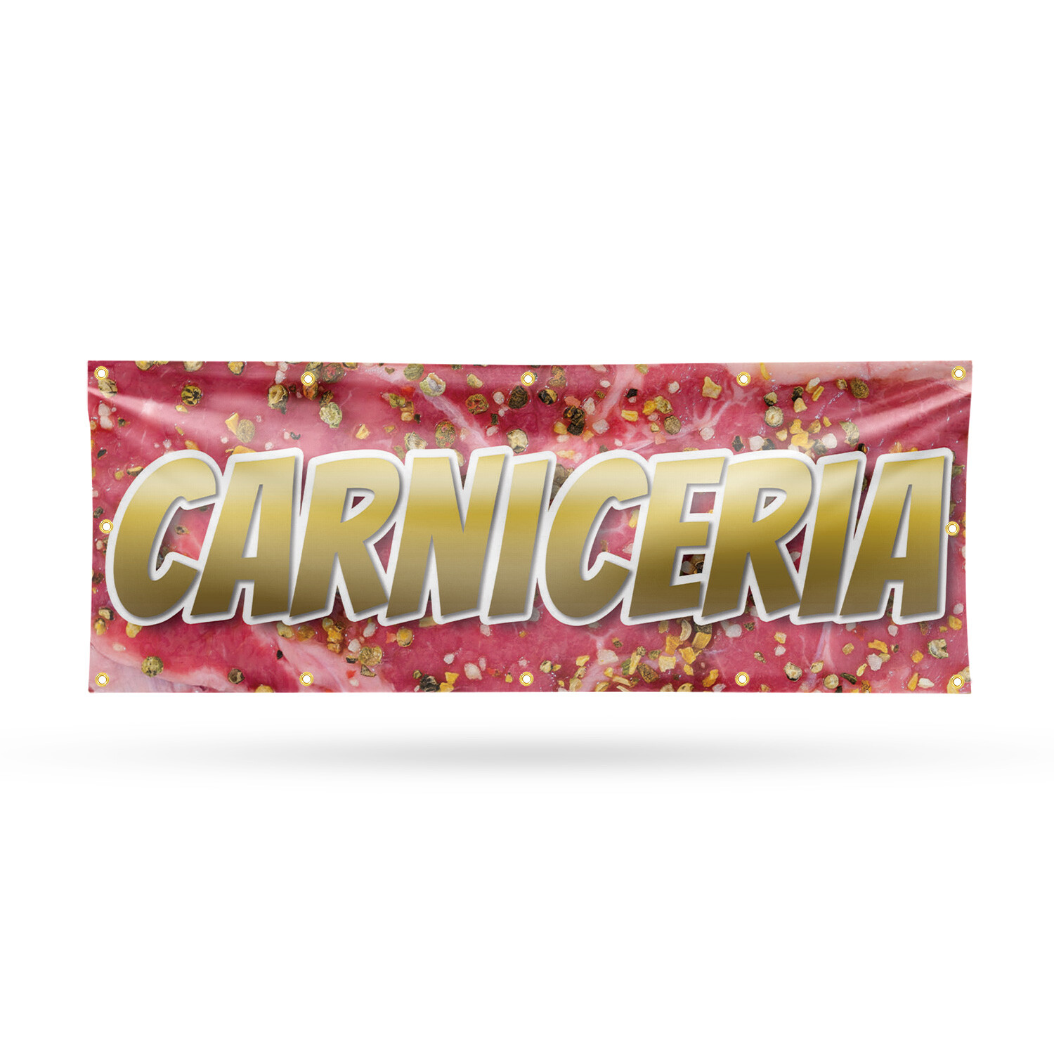 Carniceria 13 oz Vinyl Banner Sign with Metal Grommets Heavy-Duty Single-Sided