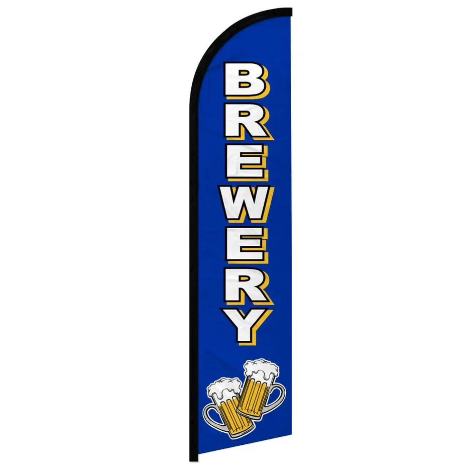 Brewery Windless Advertising Beverage Banner Flag for Craft Beers & Breweries