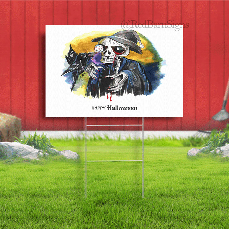Halloween spooky character indoor outdoor yard sign