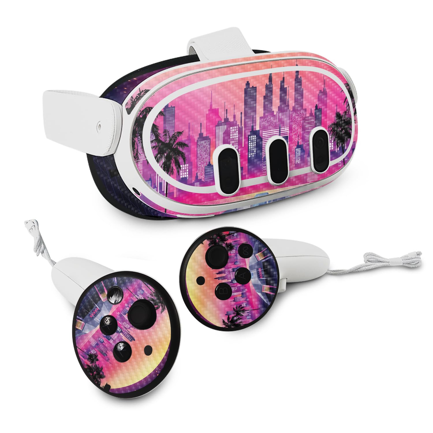 Carbon Fiber VR Skin Fits Meta Quest 3