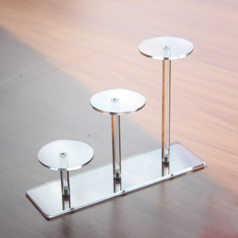 Transparent Acrylic Stand Jewelry Dessert Toy Display Rack Home Shop Party Decor