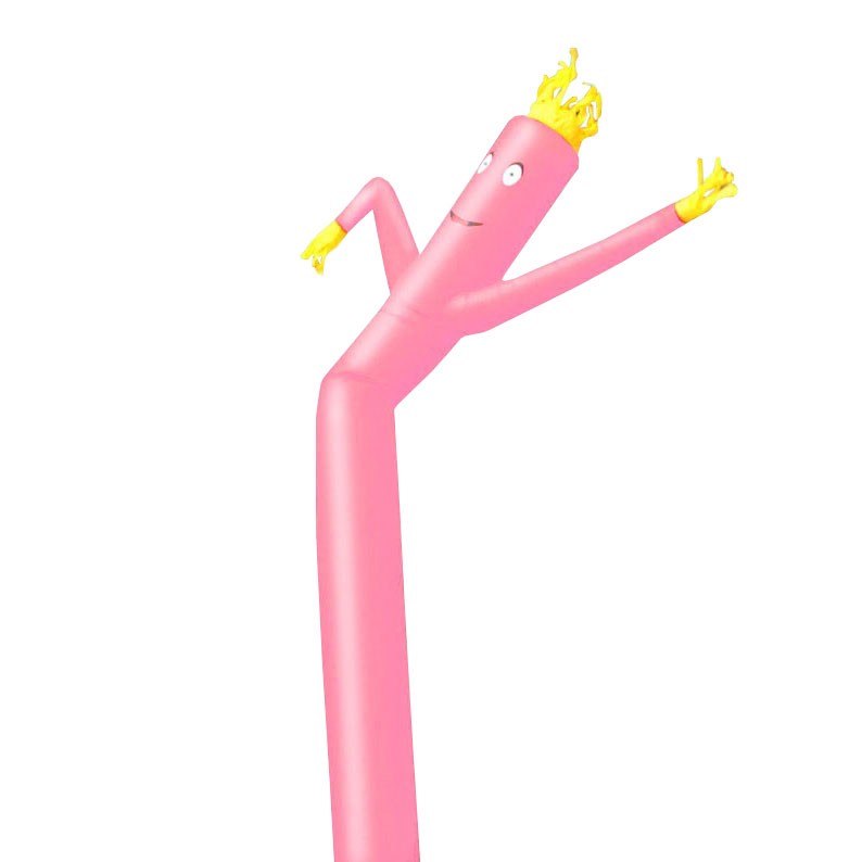 Advertising Inflatable Tube Man 18ft Pink Blow Up Wavy Fly Guy Without Blower