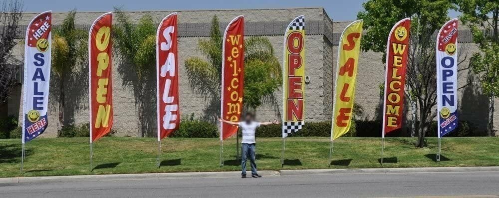 Cell Phone Repair Feather Banner Swooper Sign, Replacement Flag Only