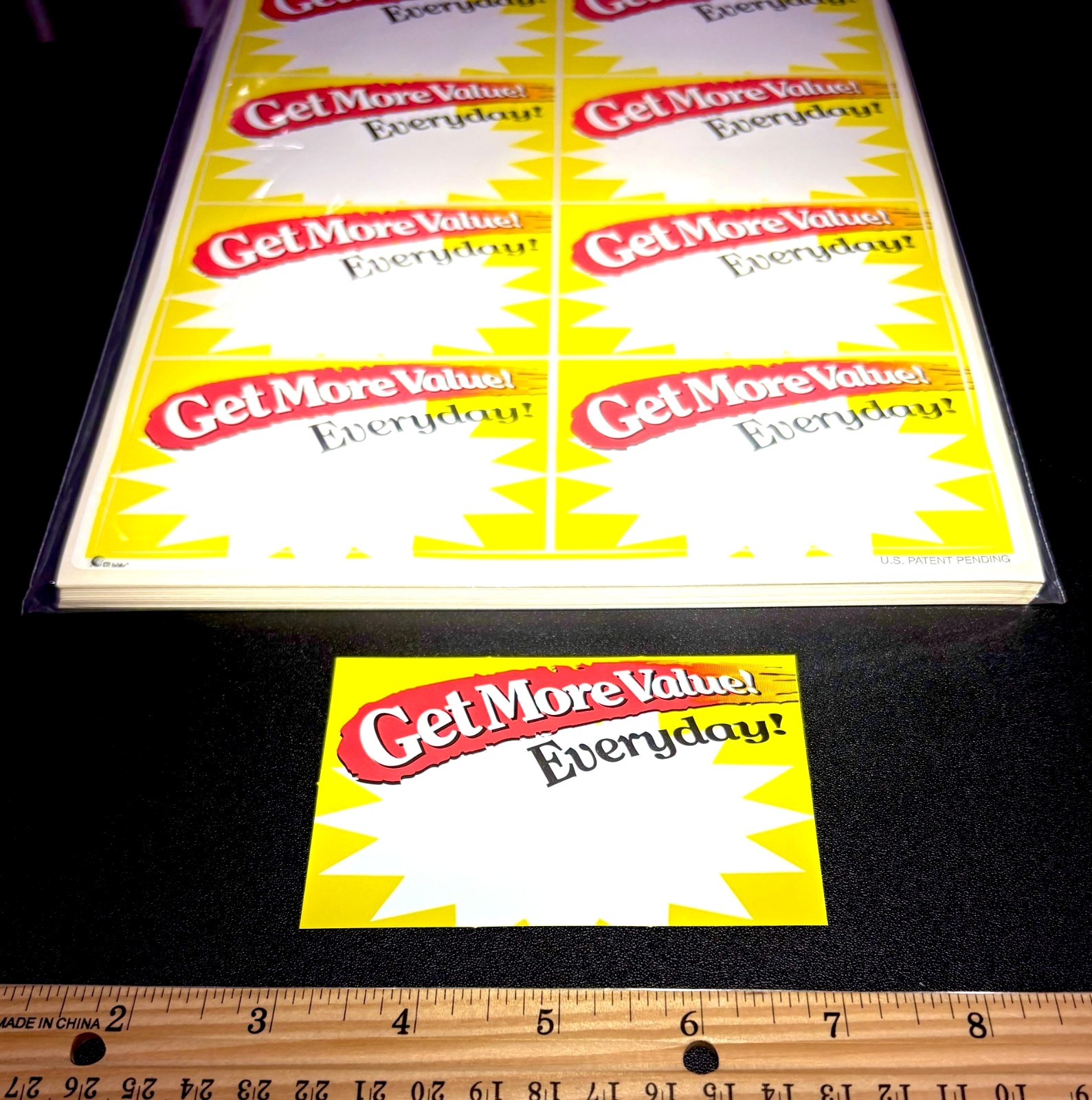 (1 DAY SALE!!) 200/PK ⭐MORE VALUE ⭐ VINYL STICKERS RETAIL STORE SALE PRICE SIGNS
