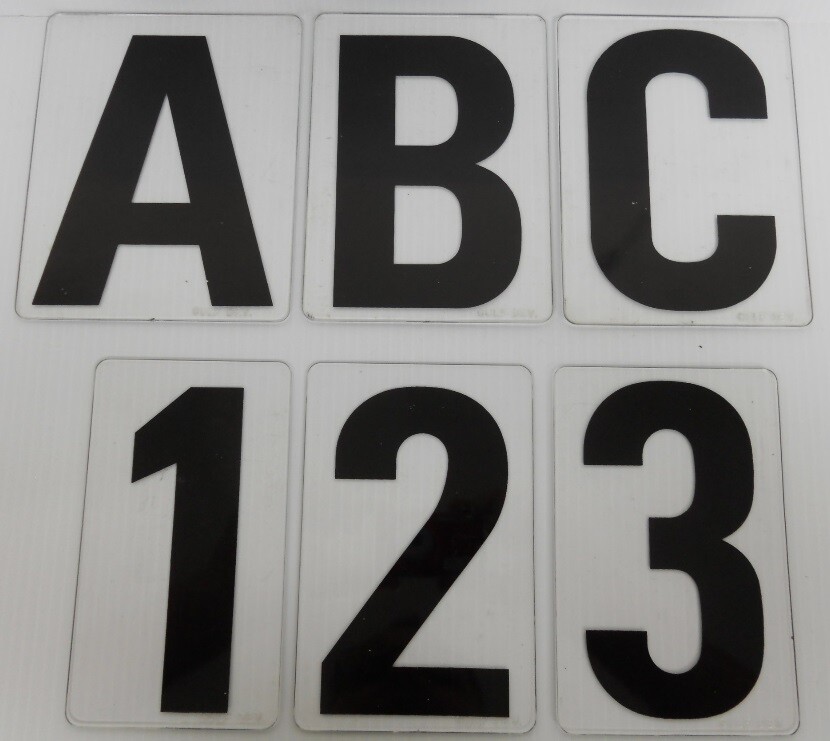 Rigid Acrylic Changeable Marquee Sign Letters Numbers Symbols 6.25″ Clear Panel