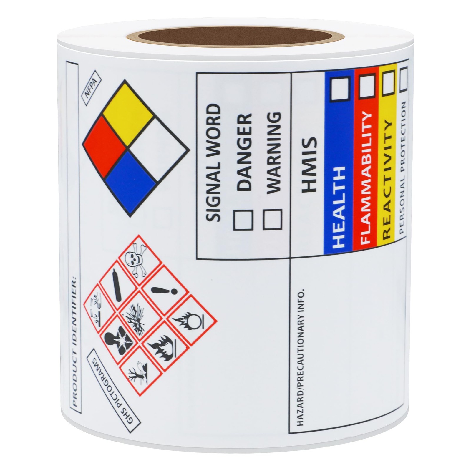 SDS OSHA Chemical Safety Labels | 4×3 inches MSDS Stickers with GHS NFPA HMIS…