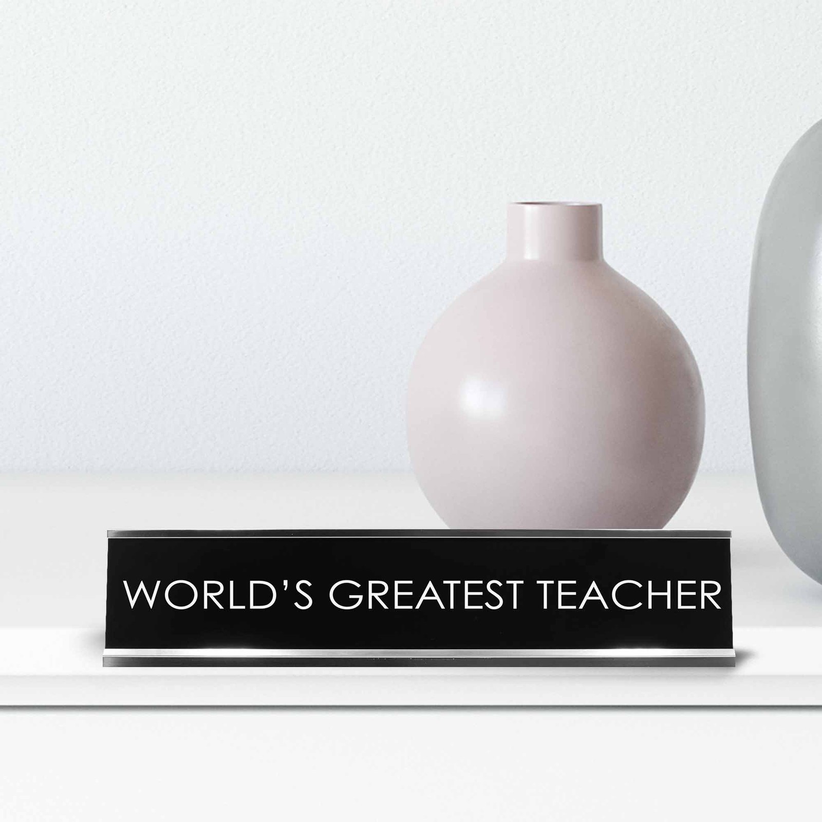 World’S Greatest Teacher Novelty Desk Sign