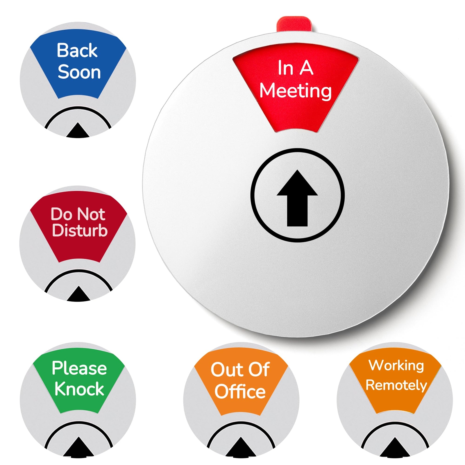 6 Inch Grey Office Private Sign Wall Mount Do Not Disturb Meeting Plastic