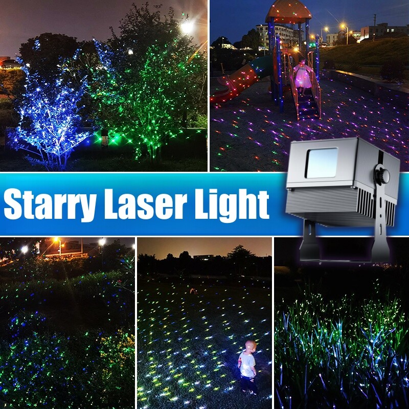 2W 5W Waterproof Outdoor Starry Sky LED GOBO Projector Stage Night Laser Light