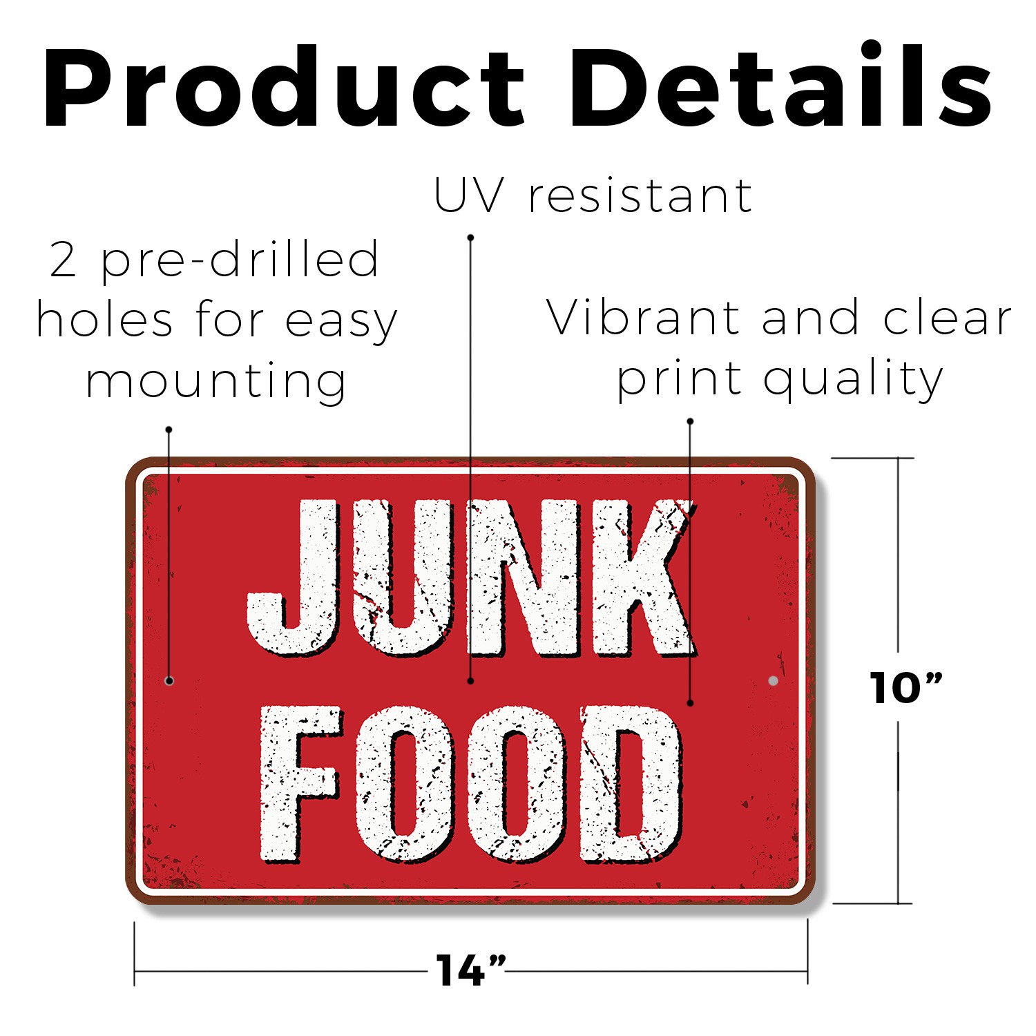 Junk Food Street Sign Cheat Day Starts Here Durable Perfect for Kitchens Dorms