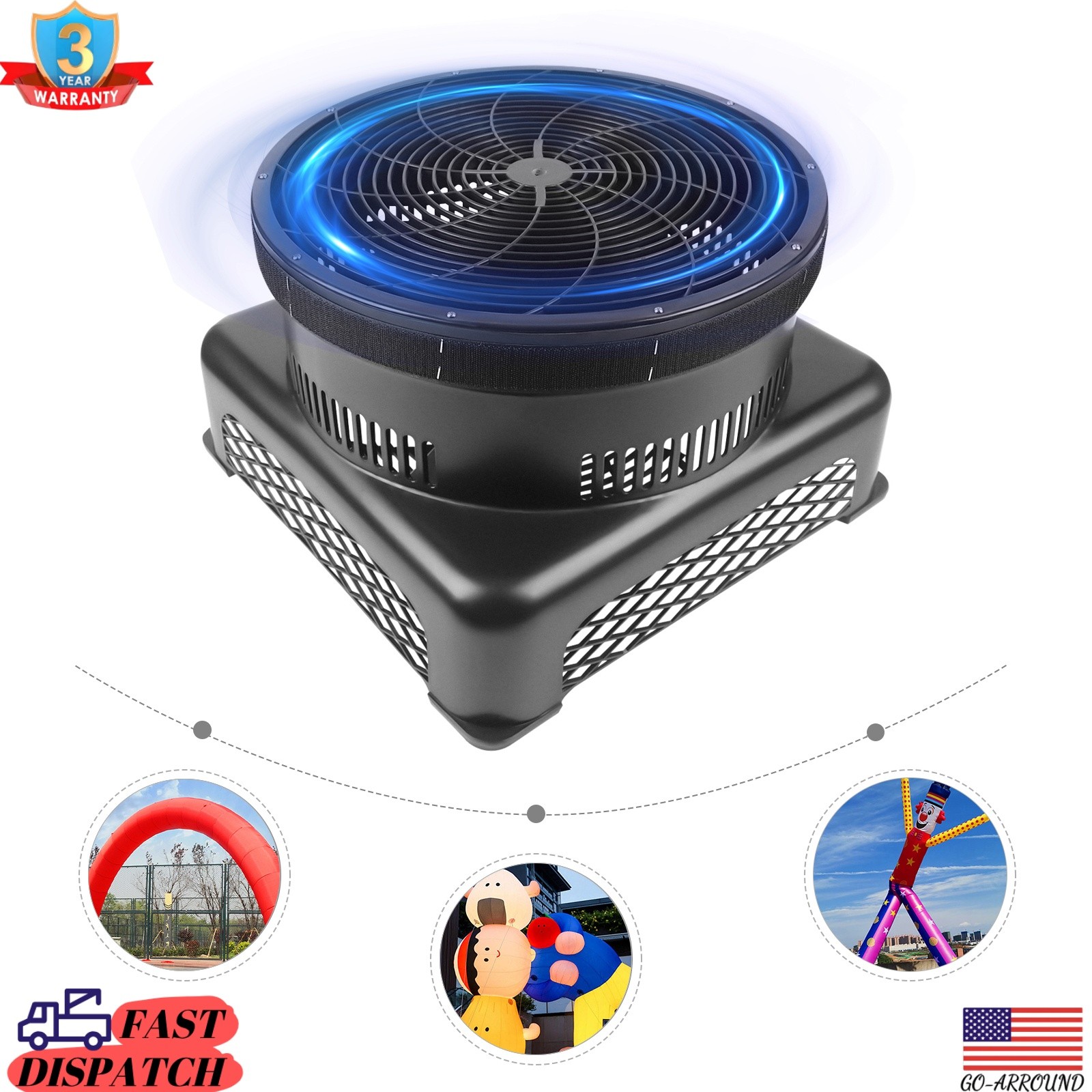 950W Powerful Electric Air Blower Air Blower Fan for Inflatable Dancer 420pa