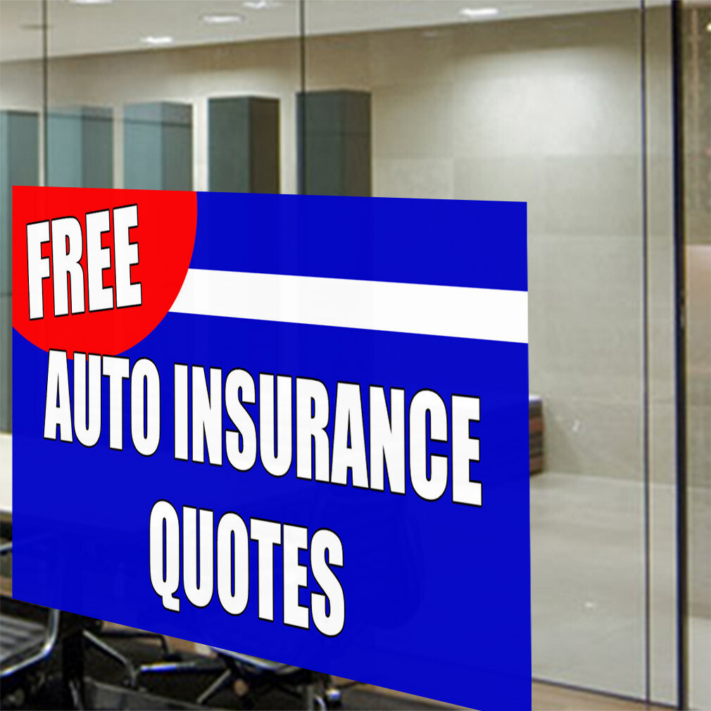 Decal Stickers Free Auto Insurance Quotes Auto Body Shop Vinyl Store Sign Label