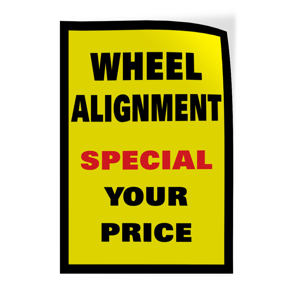 Door Decals Vertical Vinyl Stickers Multiple Sizes Wheel Allignment Car K Vinyl
