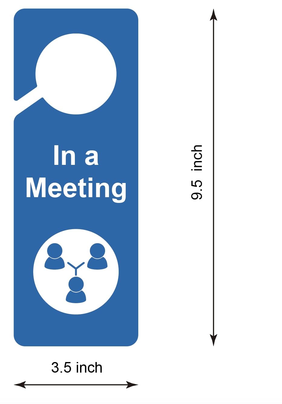 8 PCS 3.5×9.5 Inch Door Hanger Tags Sign Office Meeting Do Not Disturb Labels