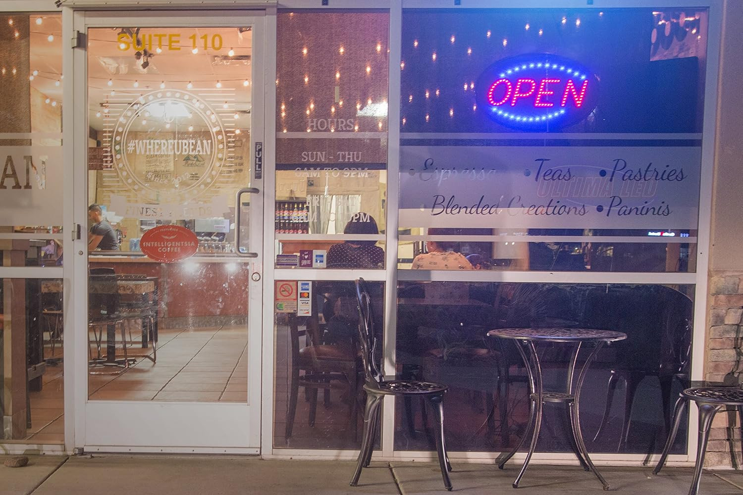 Open Sign for Business, Bright Oval Neon-Style LED Sign | Includes Business Hour
