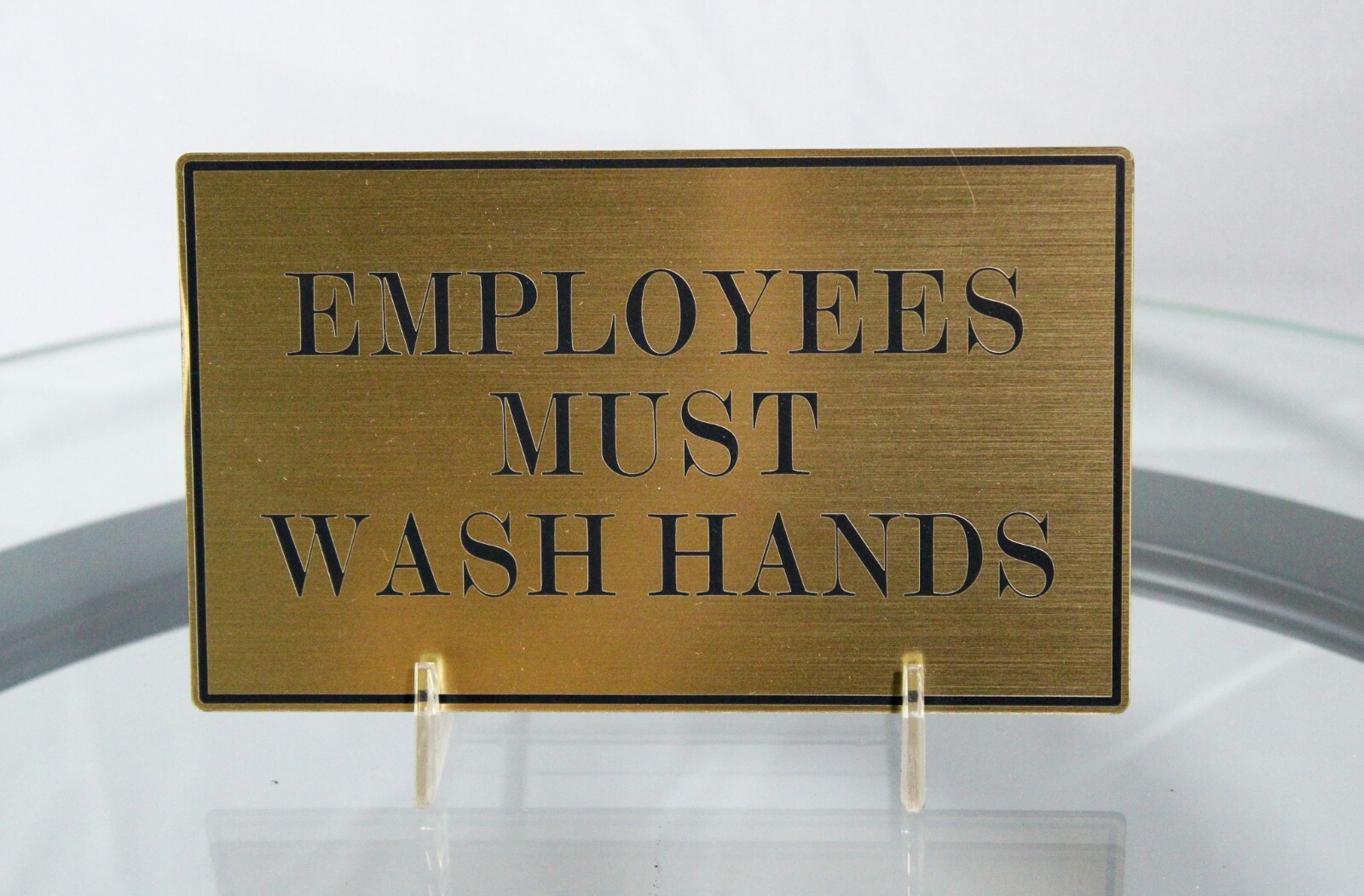 EMPLOYEES MUST WASH HANDS Engraved Bathroom Sign/Wall Mounted/ Restroom Signs