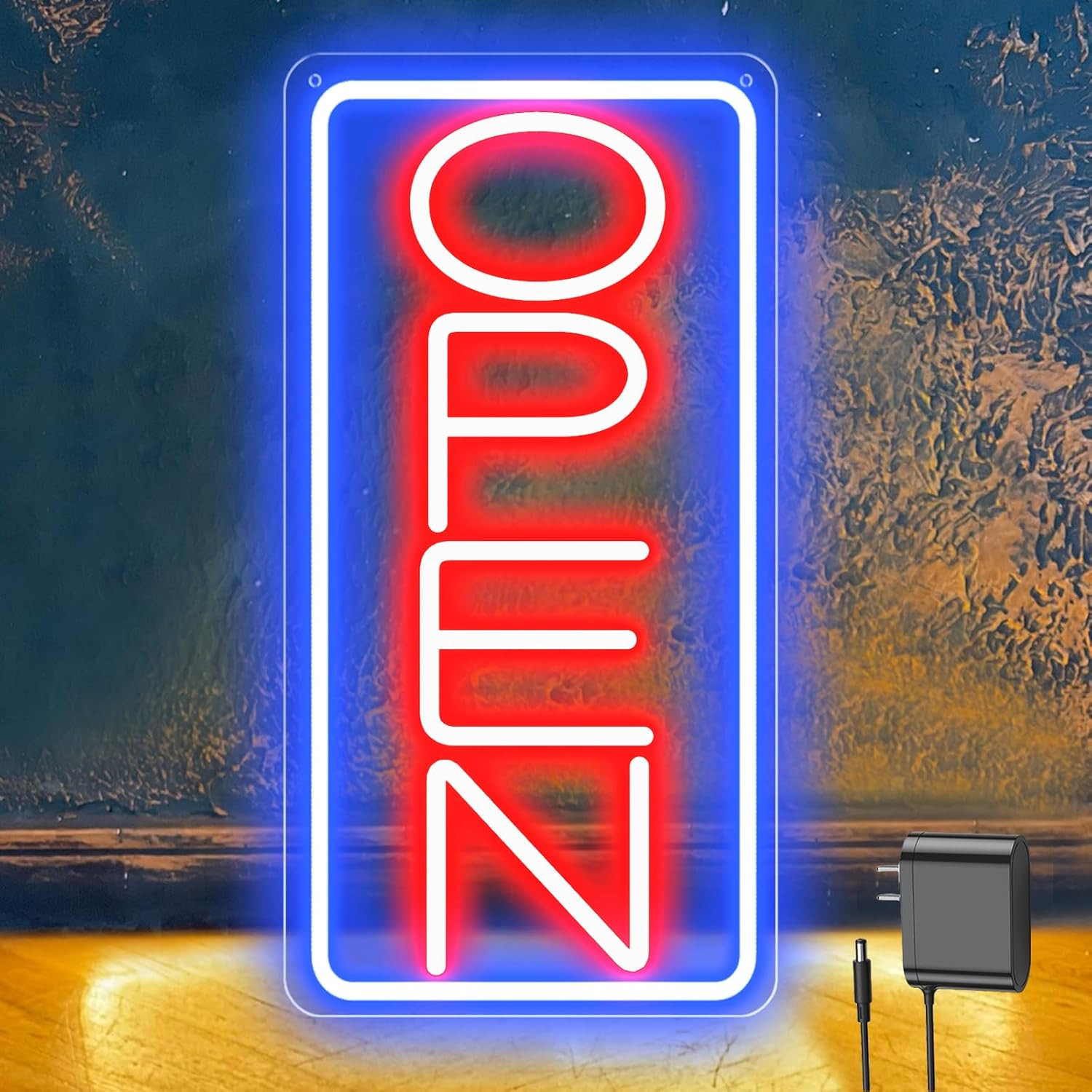 22″ Neon Open Sign – Bright LED Light for Business, Bar, Salon, Cafe, Hotel