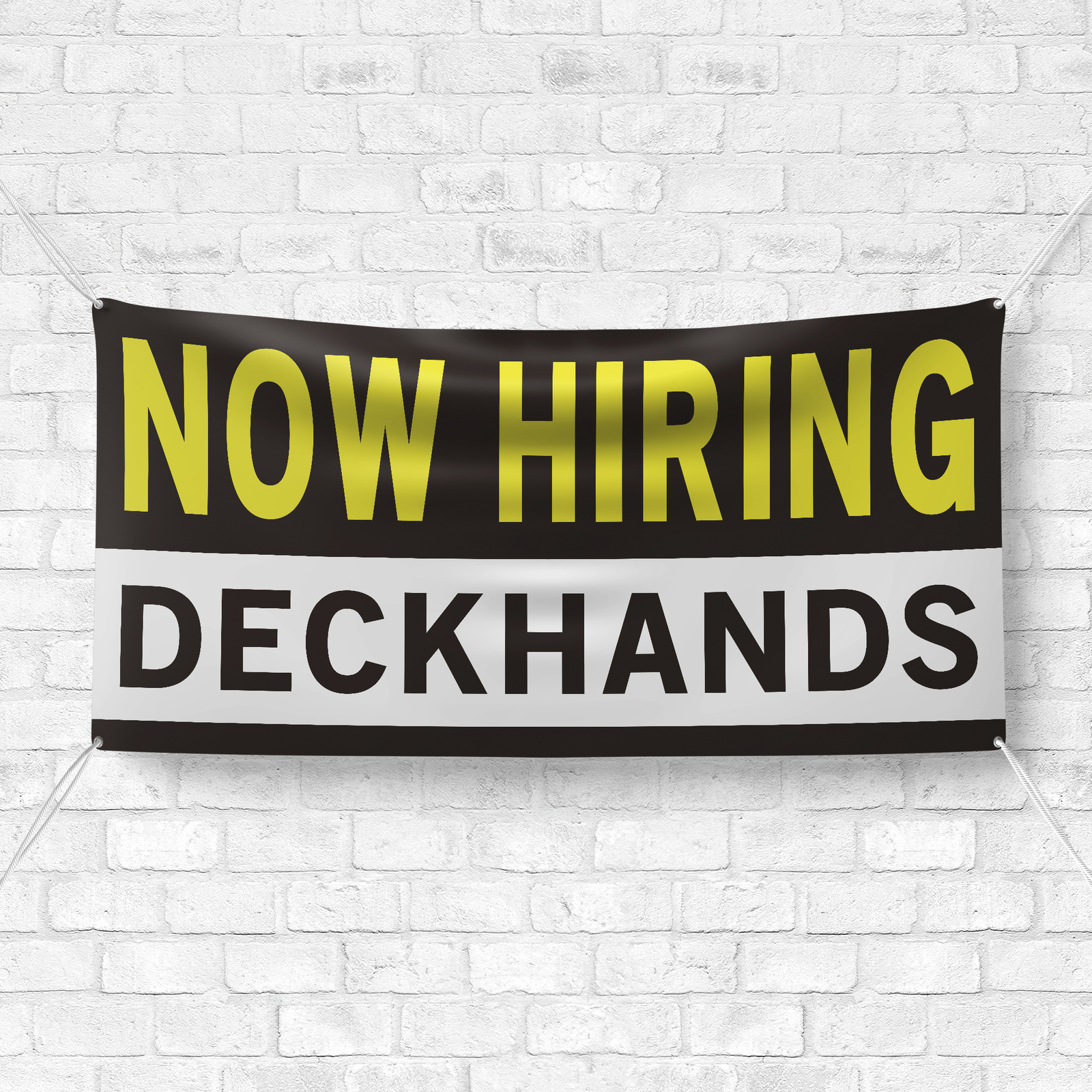 Now Hiring Deckhands 13 oz Heavy Duty Vinyl Banner Sailor Jobs Available Mariner
