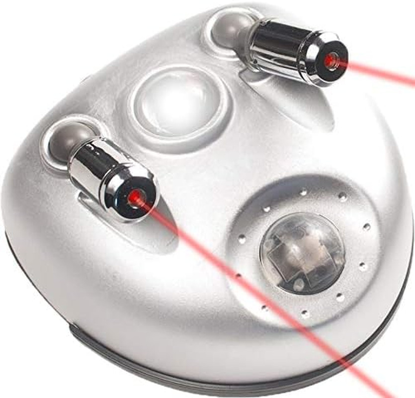 37314 Park Right Dual Laser Parking Guide with Motion Sensor LED Light, Silver