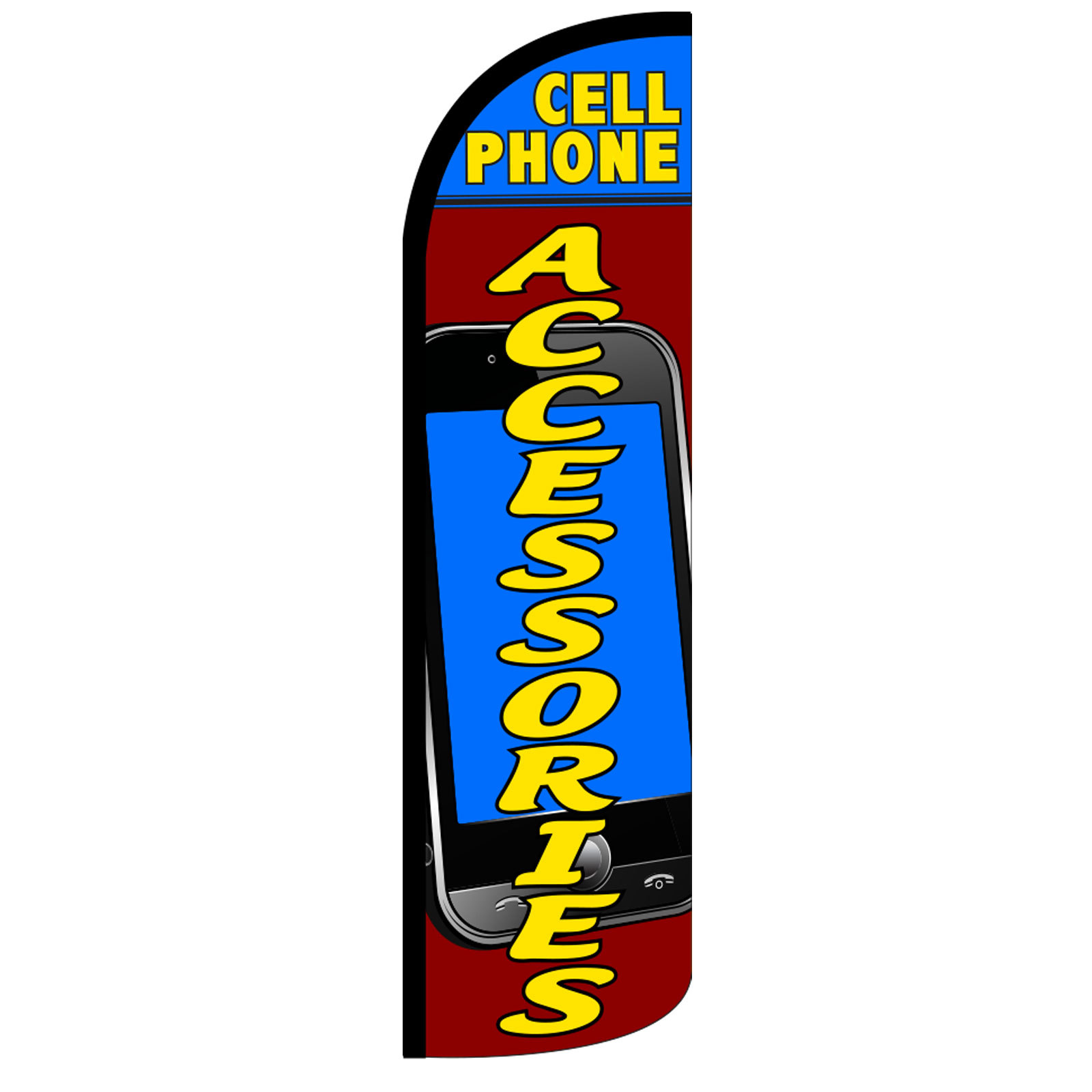 Cell Phone Accessories Banner Flag Sign Display Only Flutter Feather Windless Sw
