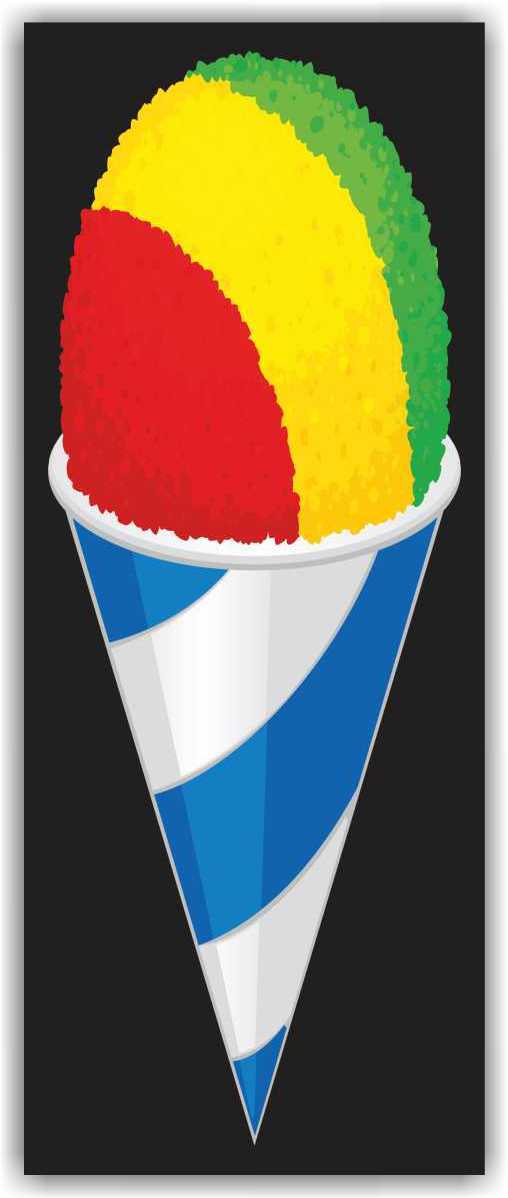 SNOW CONES Advertising Banner Vinyl Mesh Sign ICE CREAM Slushes SHAVED ICE Slush