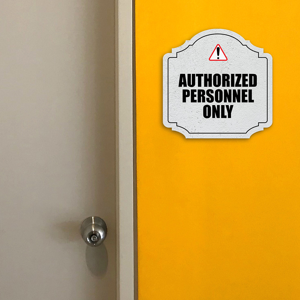 Heritage Plus Authorized Personnel Only Wall or Door Sign | Business Signage