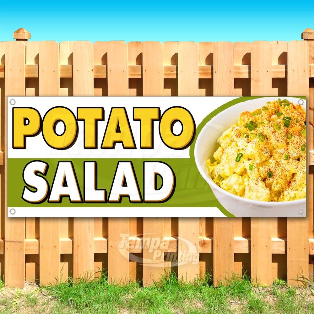 POTATO SALAD Advertising Food Snack Vinyl Banner Flag Sign USA SB10466