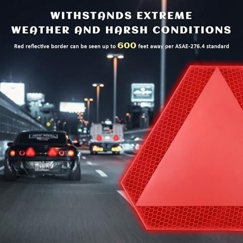 Slow Moving Vehicle Sign 2 Pack 7 x 8 Diamond Grade Reflective Slow Moving Decal