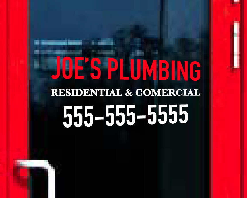 2 Color Custom Business Sign Vinyl Lettering Decal Store Front retail BS11