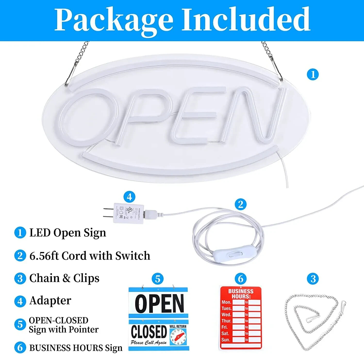 one OPEN Business Sign Neon Sign Colorful LED Store Shop Advertising Sign Light