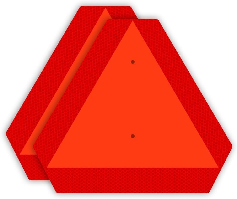 Slow Moving Vehicle Sign, Rust free Aluminium Slow Moving Vehicle Triangle si…