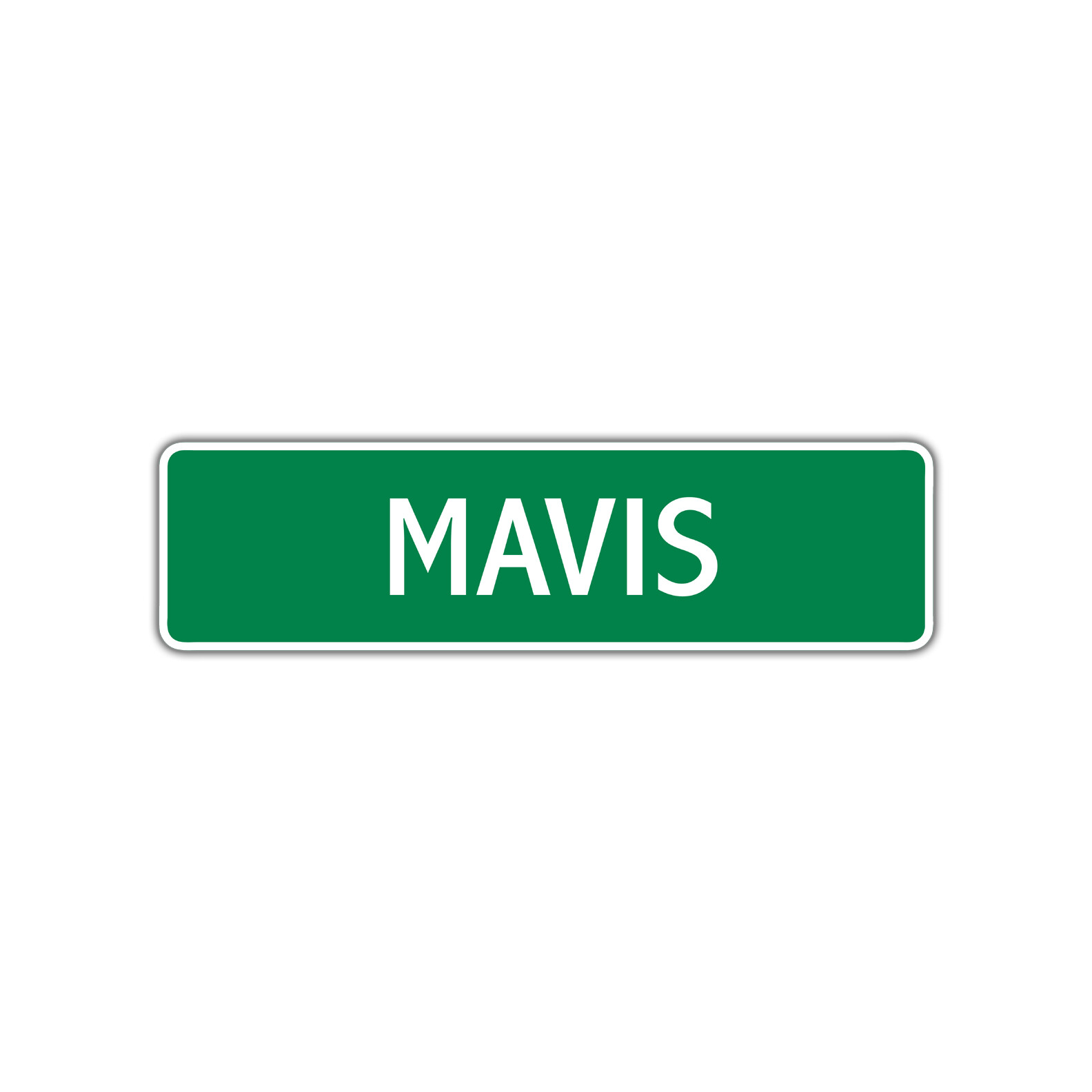 Mavis Girls Name Letter Printed Label Wall Art Decor Novelty Aluminum Metal sign