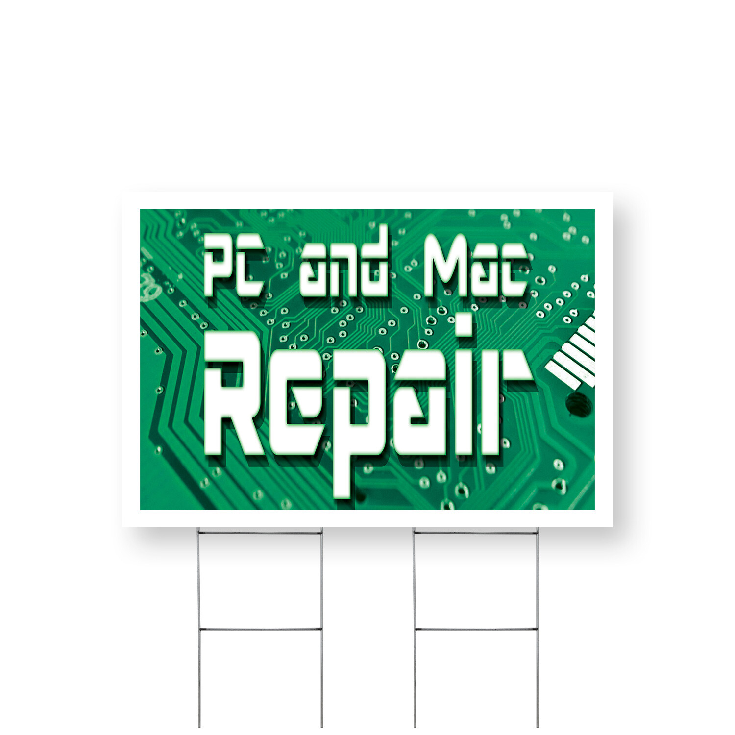 PC and Mac Repair Yard Sign Computer Fixes, Professional Services, Quick Repairs